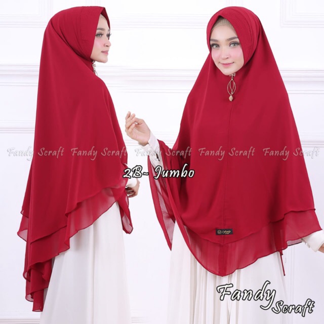 FANDY | Khimar JUMBO CERUTY BABYDOLL ANMAR