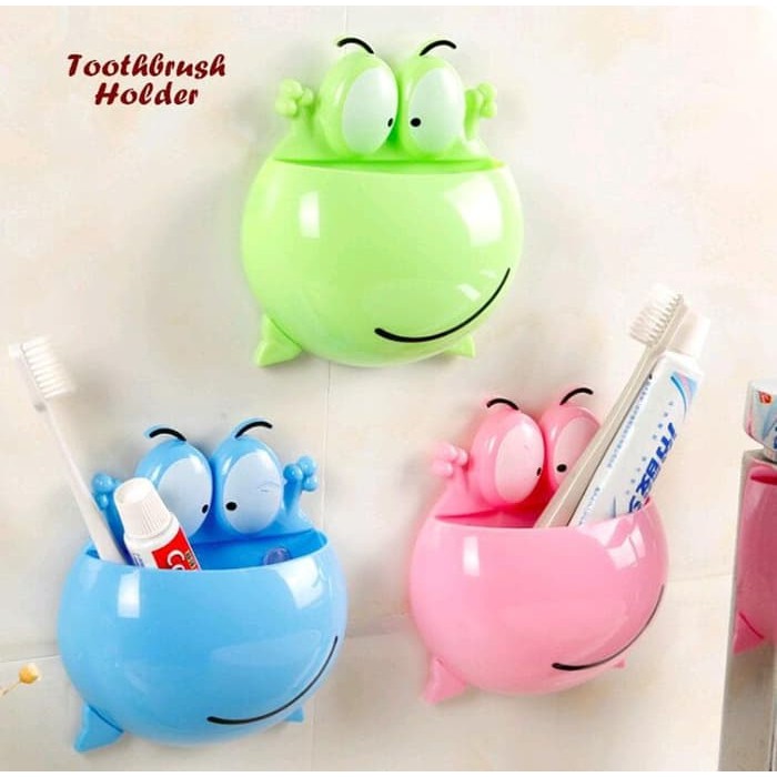 IKILOSHOP Mata Kodok Frog Toothbrush Holder Sikat Gigi Tempel Dinding