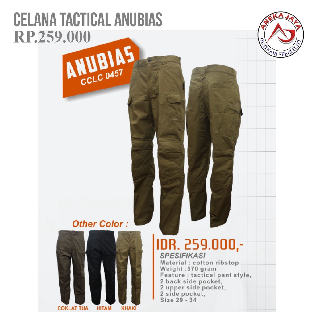 CELANA TACTICAL CO-TREK ANUBIAS