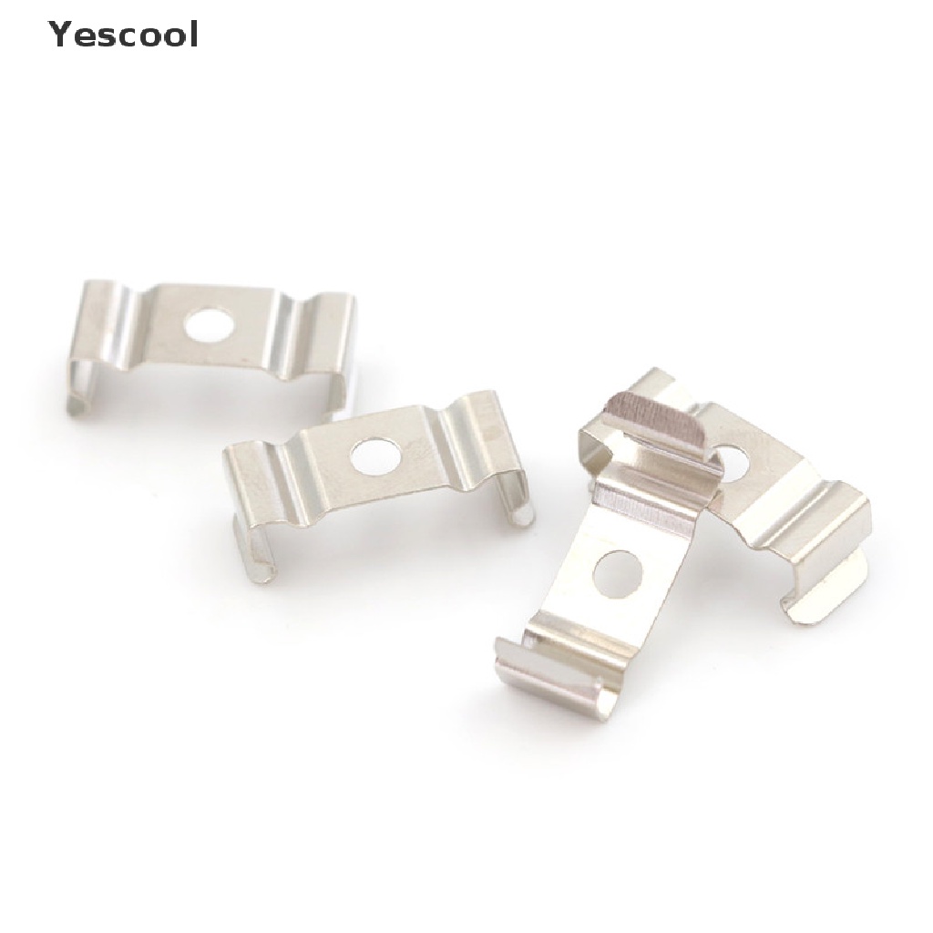 Yescool 4 Pcs Fitting Lampu T5 Warna Silver Fluorescent