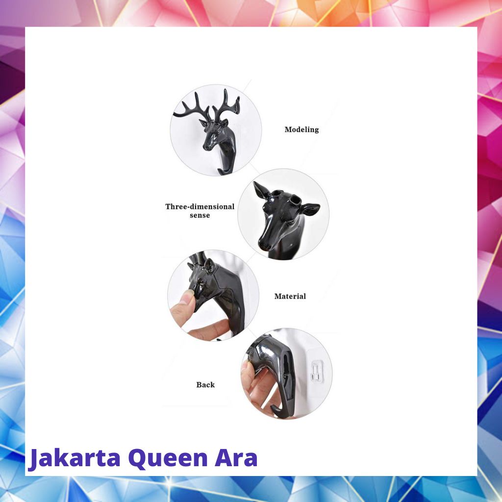Gantungan Dinding Model Antlers Head - YQX003-201