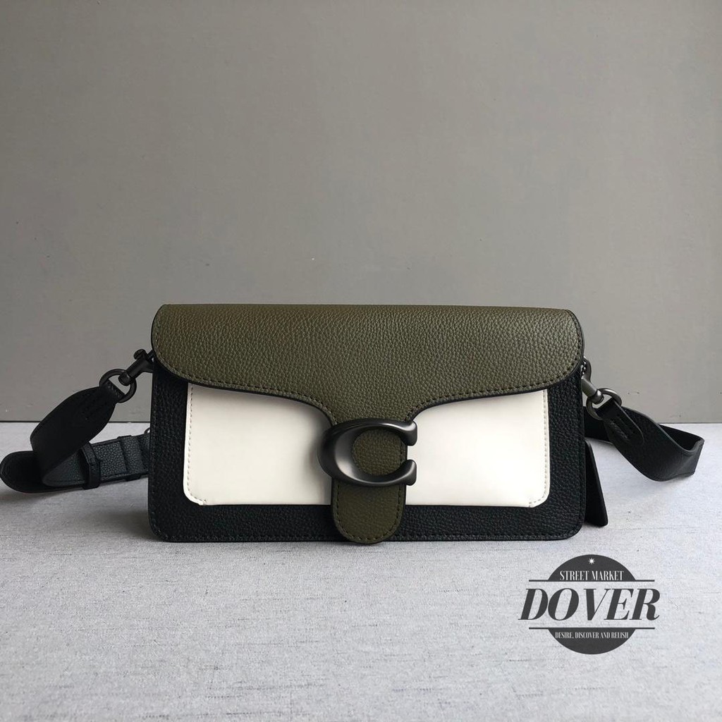 Coach Tabby Shoulder Bag 26 In Colorblock Kelp Multi/Pewter - ORIGINAL 100%