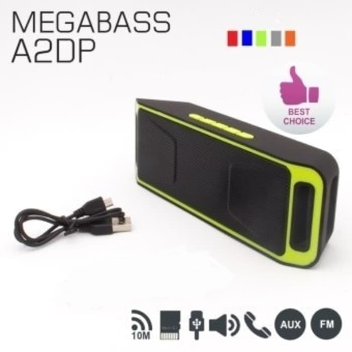 Speaker Bluetooth MEGABASS STEREO A2DP - SPEAKER MEGABASS A2DP