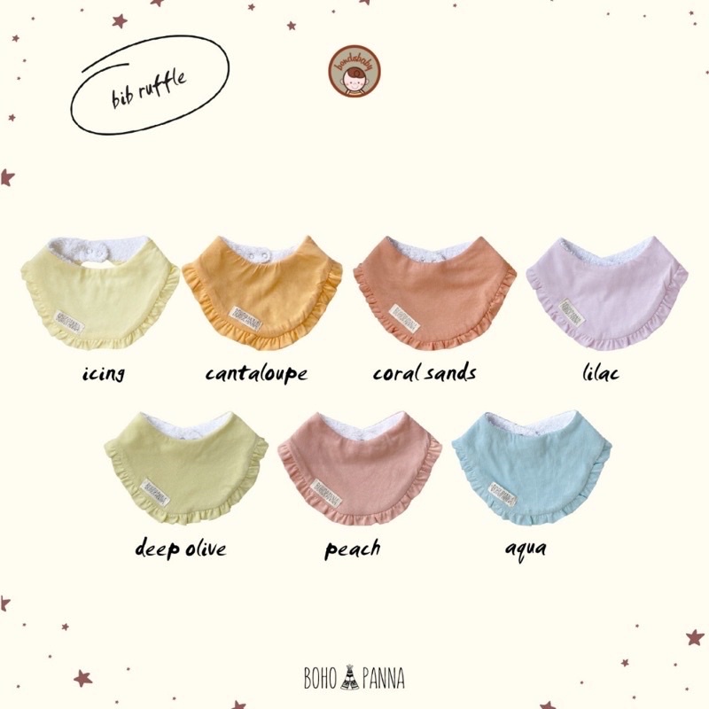 Bohobaby Bib Ruffle / Bohopanna Bib Ruffle