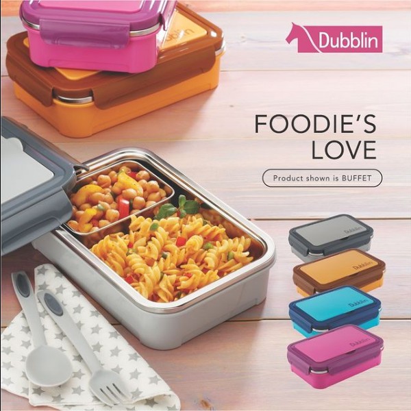 DUBBLIN BUFFET INSULATED LUNCH BOX / LUNCH BOX STAINLESS STEEL DUBBLIN 850 ML yln