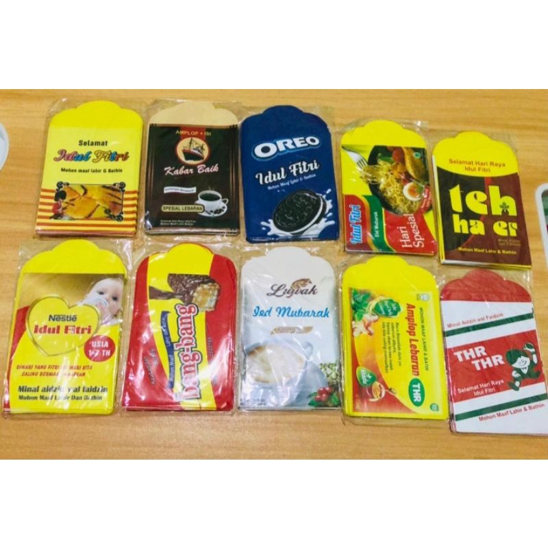 

Amplop / Angpao Gambar Lucu Snack Jajan Uk 7x12cm