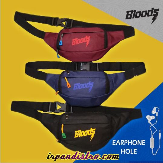 TERMURAH  Tas selempang Distro Waist Bag Distro Y22k BLOODS