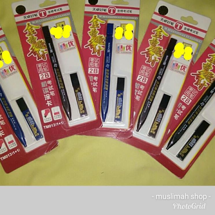 

Model terbaru ESA96 Pensil Khot/Pensil Khat/Pensil Kaligrafi 2B mekanik ESA