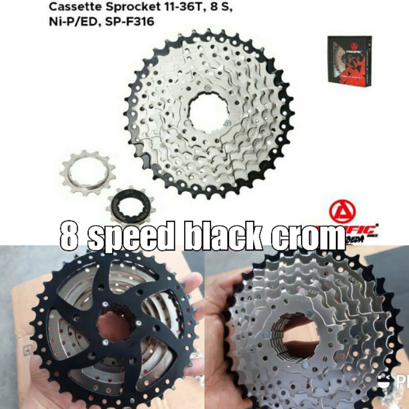 pacific Sprocket Cassette 8/9 speed