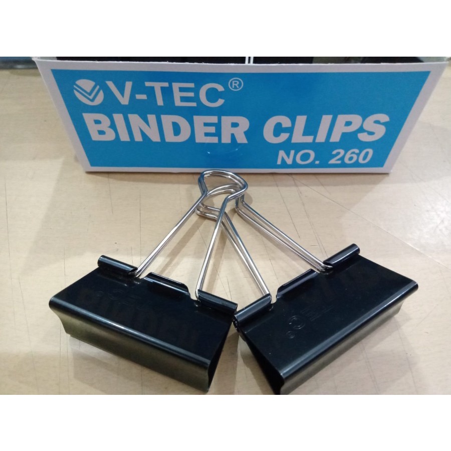 

BINDER CLIPS V-TEC NO 260 12PCS 2