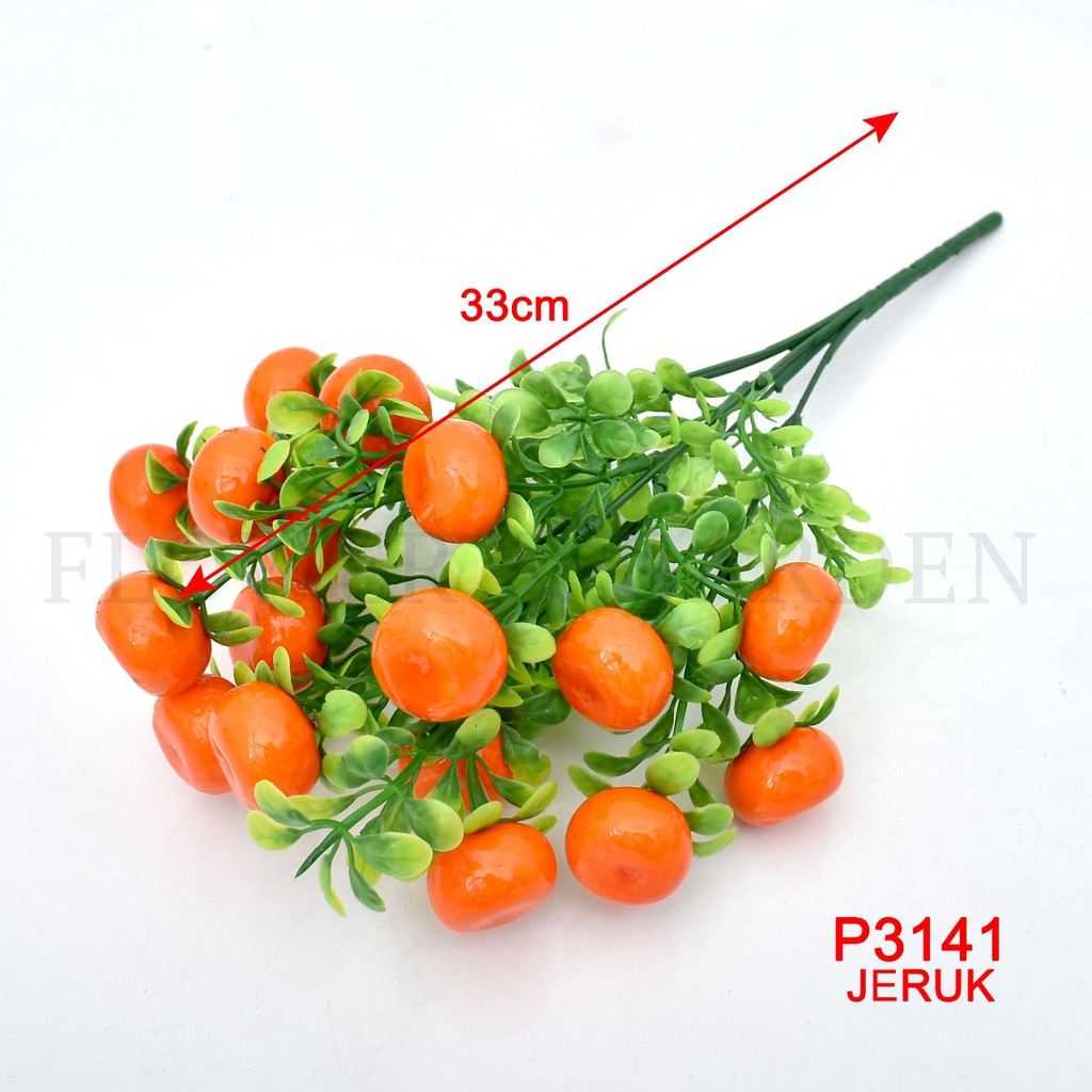 COD/TIB BUAH BUAHAN BUNGA TANGKAI PLASTIK BUNGA ARTIFISIAL BUNGA HIASAN P3141-3