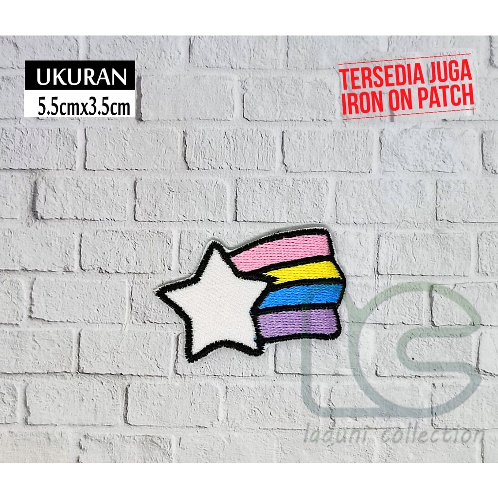 PATCH BORDIR TEMPEL RAINBOW STAR