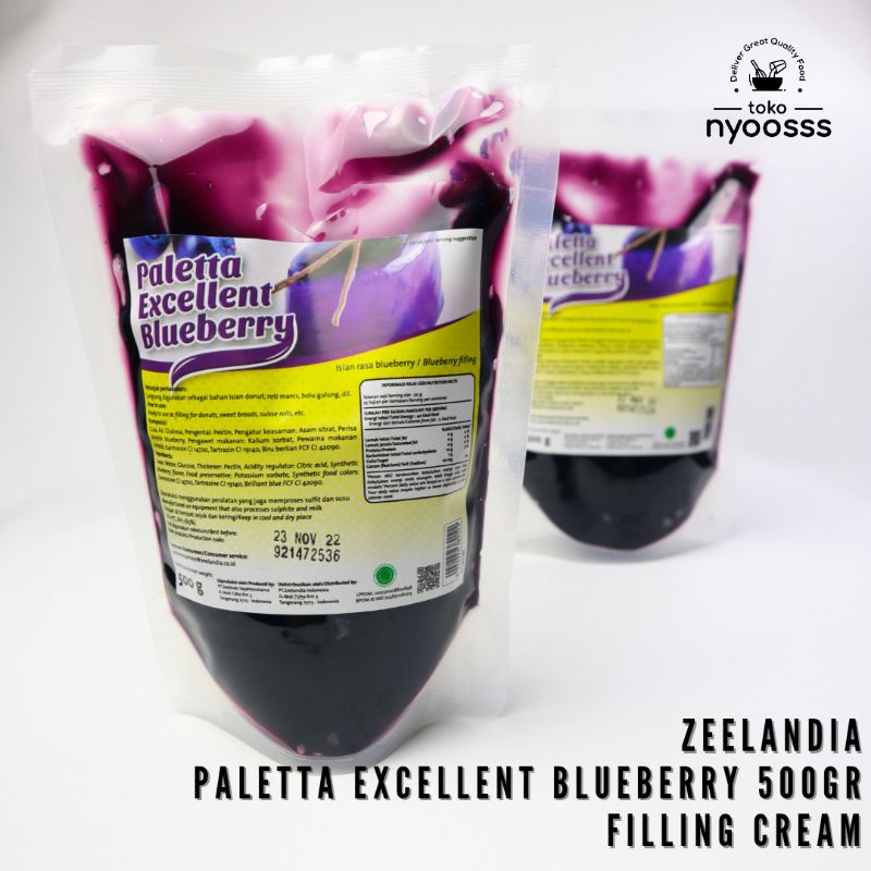 Jual Paletta Excellent Blueberry Filling Cream 500gr / Filling Cream ...