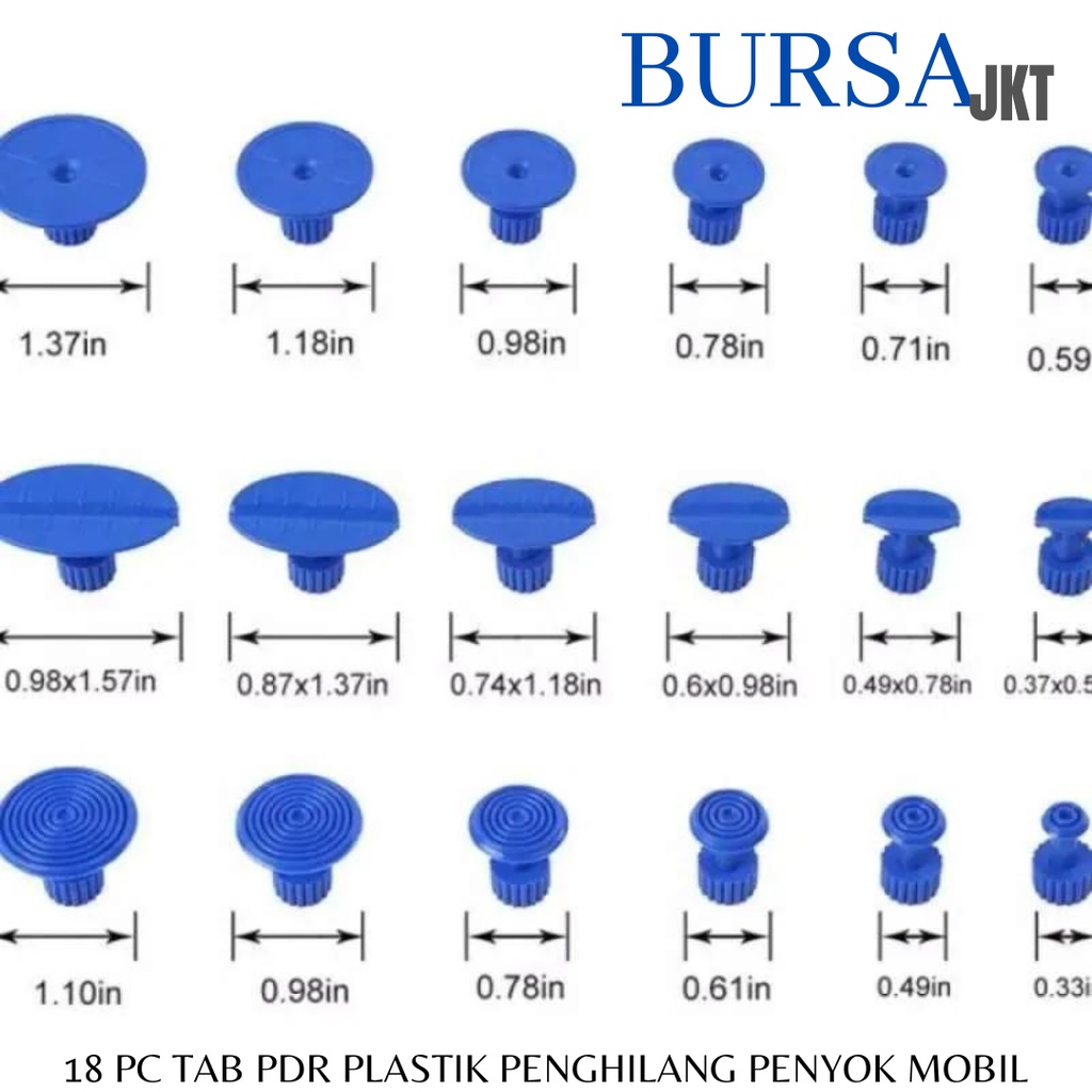 18 PC TAB SUCTION PEREKAT PENARIK PULLER BODY MOBIL REPARASI PERBAIKAN KENDARAAN CAR REPAIR TOOL