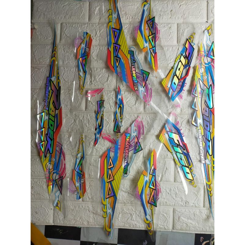 STRIPING TRANSPARAN HOLOGRAM SATRIA FU 150 INJEKSI II STRIPING VARIASI SATRIA FU INJEKSI