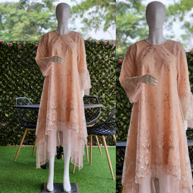 KEBAYA MIDI DRESS TERBARU - MINI DRESS KONDANGAN - KEBAYA MIDI - DRESS BRUKAT TULLE - KEBAYA