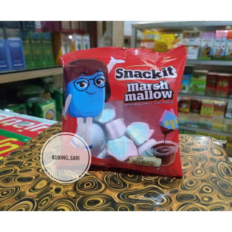 

SNACK IT MARSH MALLOW WITH CHOCO DIP / PERMEN BUSA LEMBUT