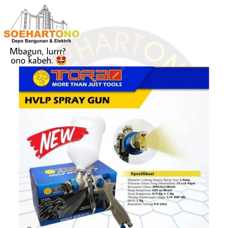Tora HVLP spray gun