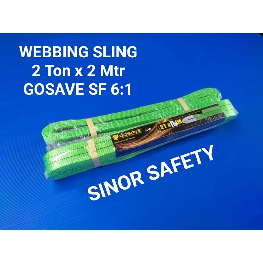 WEBBING SLING SAFETY 2 Ton x 2 Meter Tali Pengikat Pengangkat