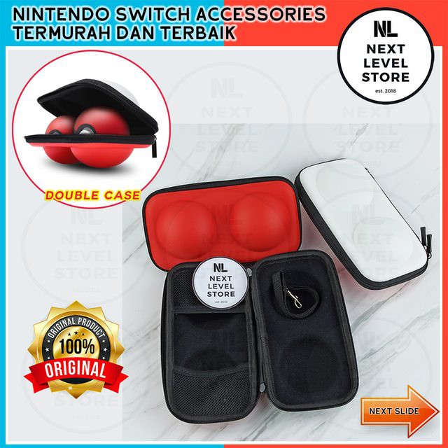 Pokeball Plus Case Tas Casing Pouch Nintendo Switch Premium - Double