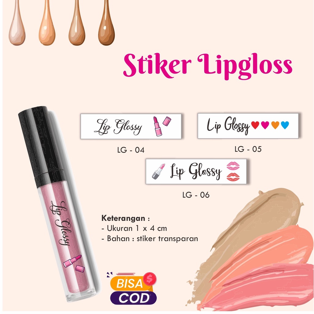 

[145 pcs] Stiker Lip Gloss / Lipgloss / Lipstik / Parfum