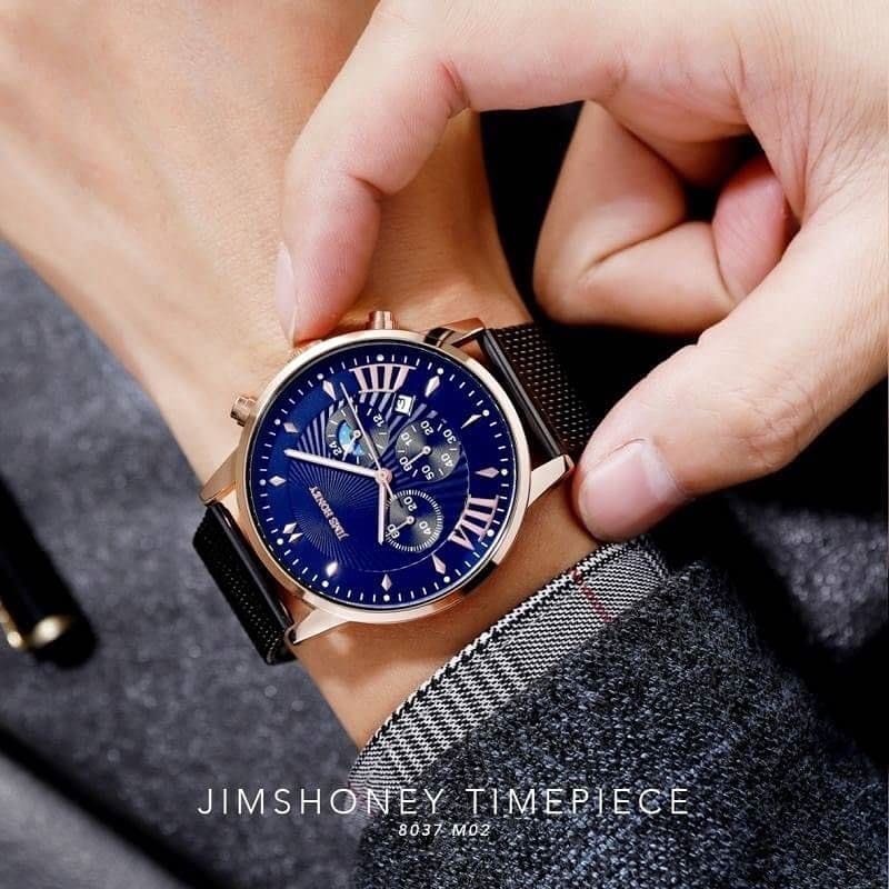 JAM TANGAN PRIA ANALOG JIMS HONEY 8037 QUARTZ