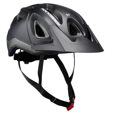 ROCKRIDER Helm sepeda gunung st 100 - 8578466 - Hitam, M