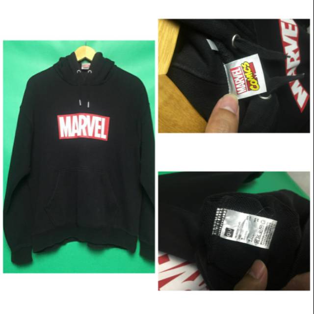 Marvel preloved thrift hoodie marvel second original