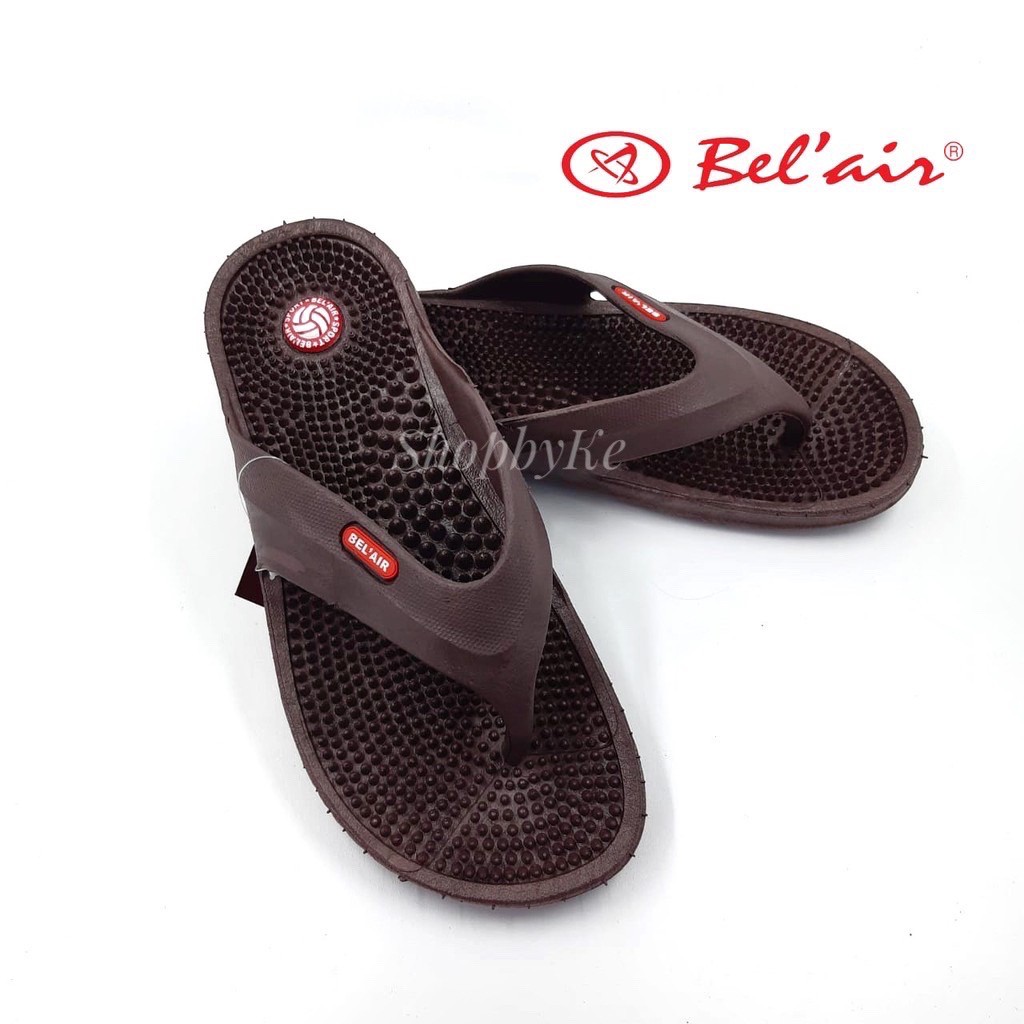 Sandal Japit Pria / Sandal Kesehatan Pria Tipe BA-024 Merk Bel Air Warna Hitam dan Coklat Size 39-44