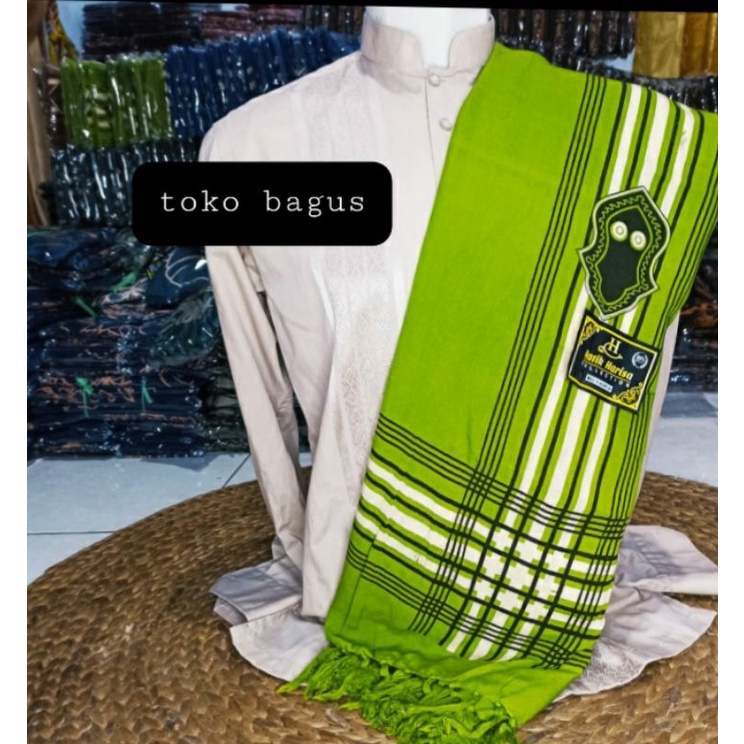 sorban solo surban solo motif terompah hijau