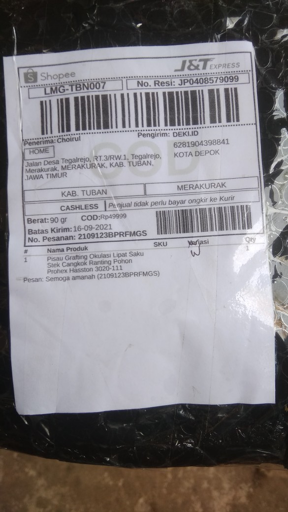 Pisau Grafting Okulasi Lipat Saku Stek Cangkok Ranting Pohon Prohex Hasston 3020-111