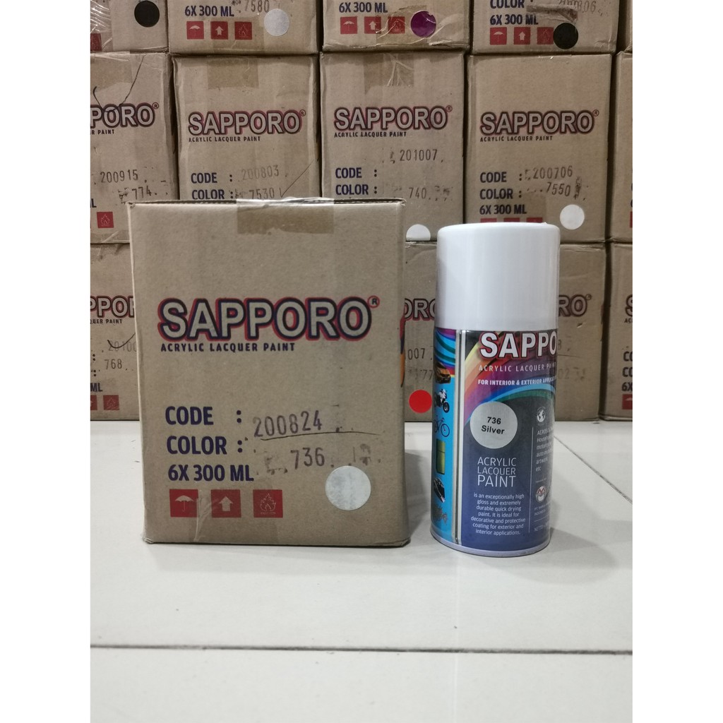 Cat Semprot Sapporo Paint 736 Silver