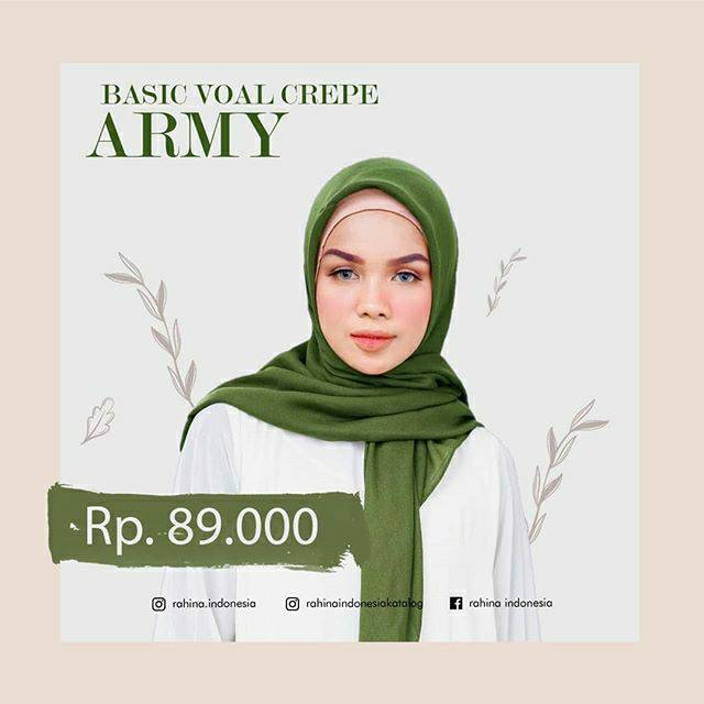 Rahina Basic Voal Crepe  (voal anti kusut)