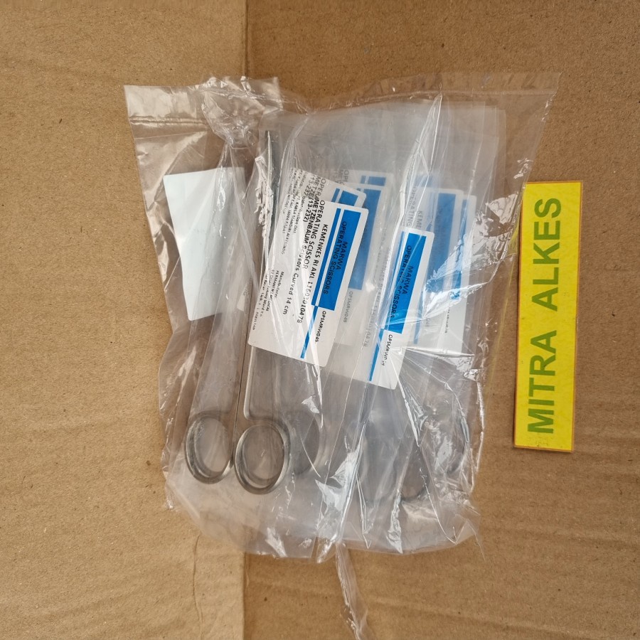 Metzenbaum Scissors Lurus - Bengkok 14 cm. Gunting Jaringan 14cm.