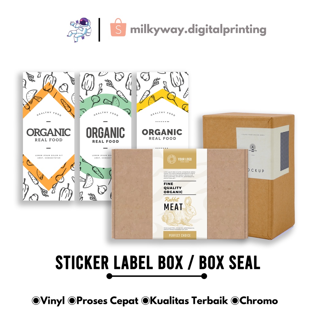 

[ISI 25PCS / 15PCS] STICKER LABEL BOX, SEAL TAG STICKER LABEL Ukuran 12x8cm