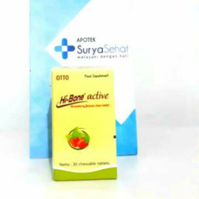 Hi-Bone Active Chew Anggur / Strawberry 30 tablet - Hibone Active - Hi-bone Active