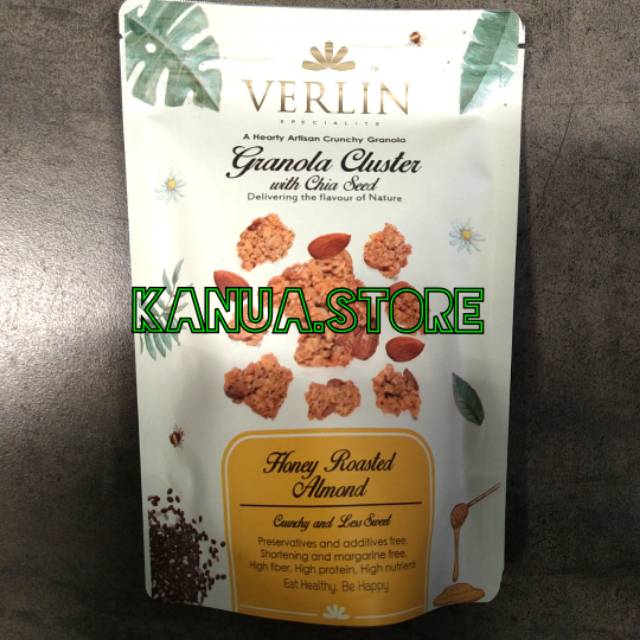 

Verlin granola with chia seed honey roasted almond 150gr