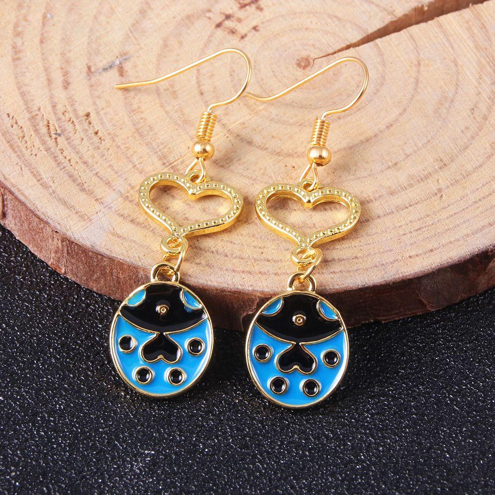 [Elegan] Jojos Adventure Earrings Indah Sederhana Ear Hook Fashion Kartun Cosplay Anting Komik