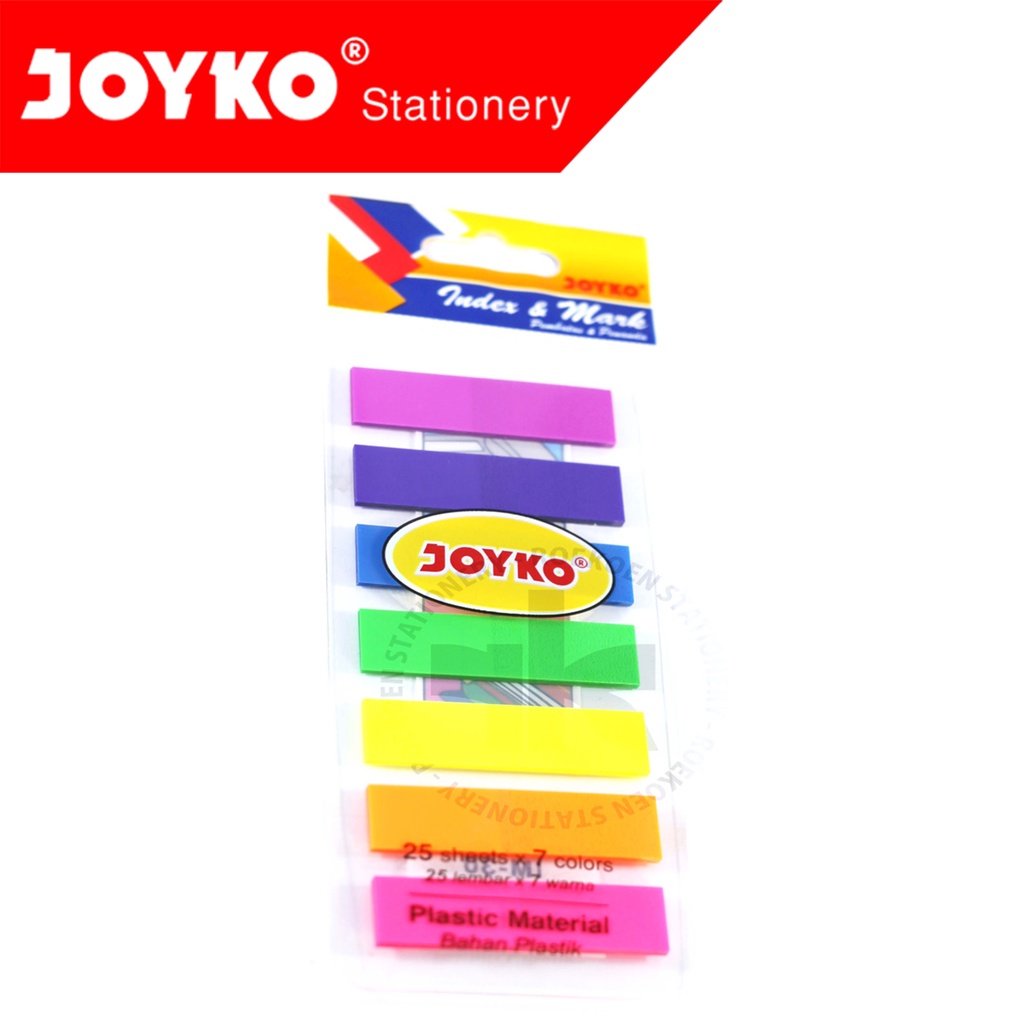 

Joyko Index Plastik IM-30 (Kotak) 25lbr x 7 Warna