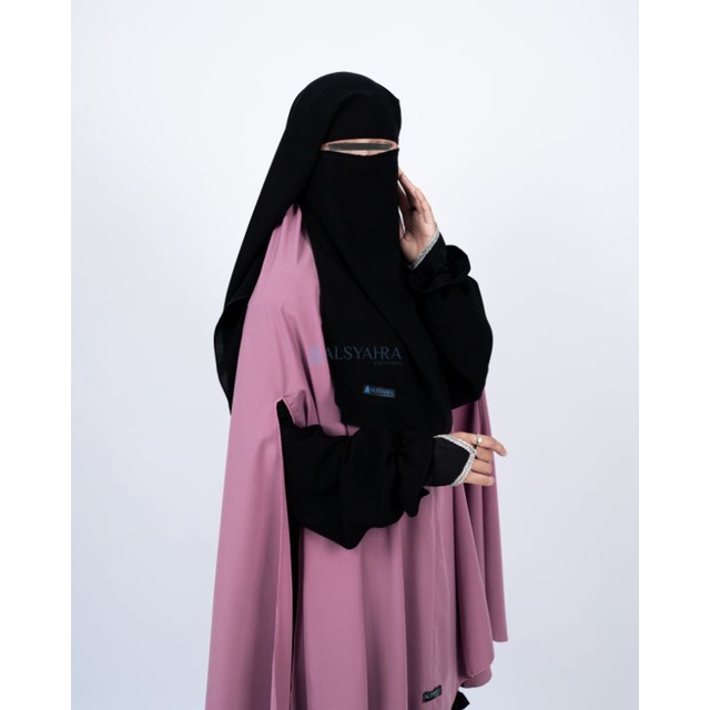 Alsyahra Exclusive Niqab Yaman Jetblack