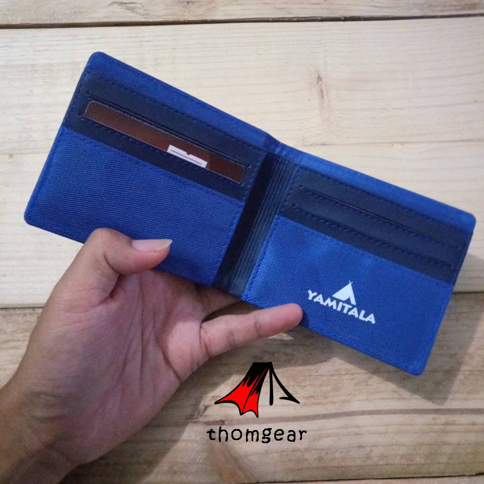 Thomgear Yamitala Dompet Lipat Resleting Outdoor Bahan Kanvas Dan Kulit Sintetis Berkualitas