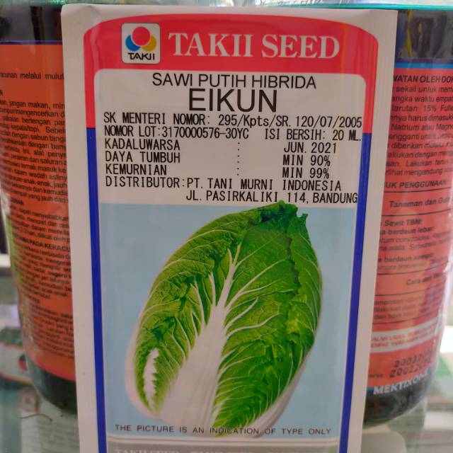 benih sawi putih EIKUN