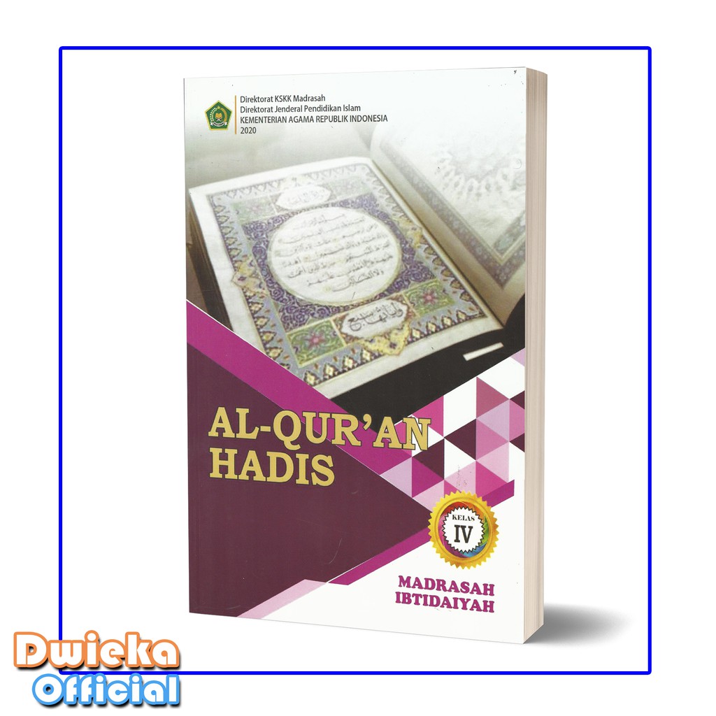 Jual Buku Siswa Al Quran Hadis Kelas 4 MI KEMENAG Original | Shopee ...