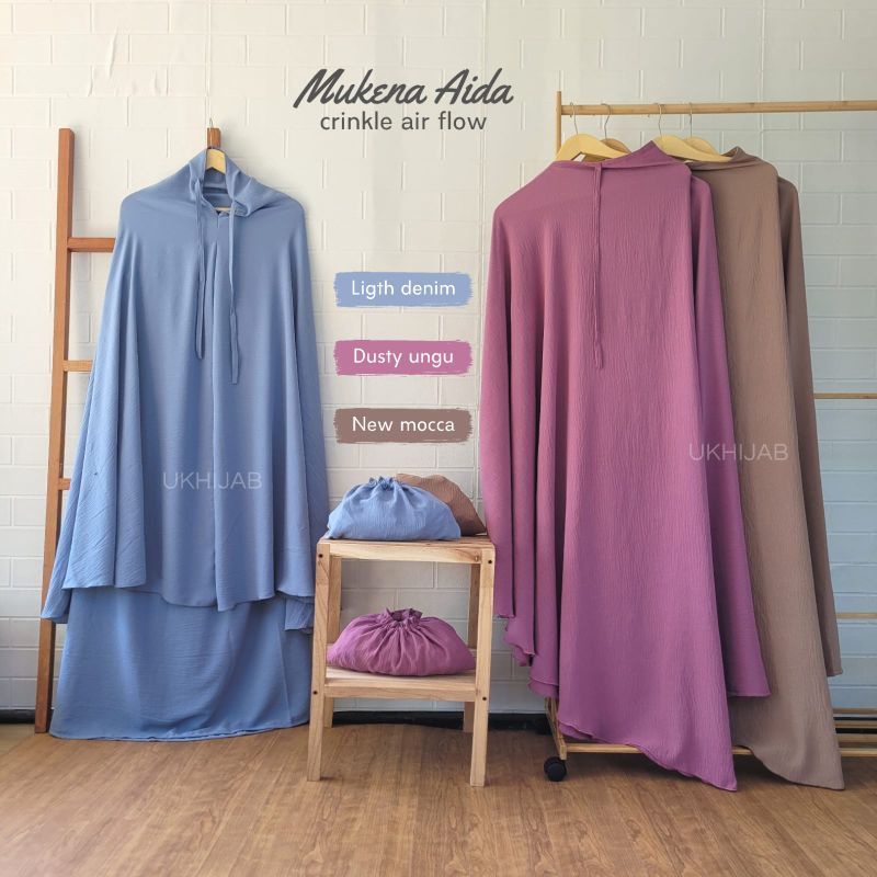 Mukena crinkle air flow / mukena aida / mukena crinkle