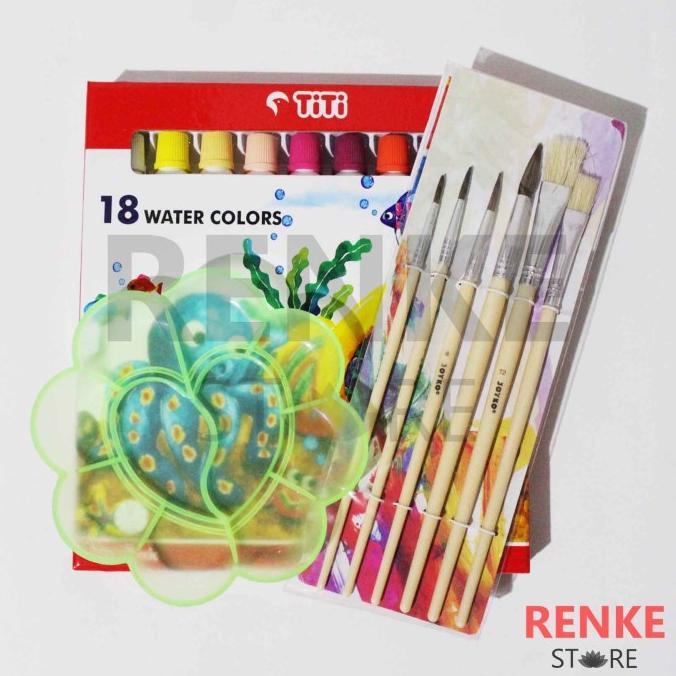 

BISA COD Paket Gambar Lukis - Cat Air Titi 18 Kuas Palet Set/CAT AKRILIK SET/CAT AKRILIK SET 24 WARNA/CAT AKRILIK PASTEL/CAT AIR/CAT AIR LUKIS SET/CAT AIR GIOTTO/KUAS LUKIS 1 SET/KUAS LUKIS KECIL/KUAS LUKIS LENGKAP/KANVAS LUKIS/KANVAS LUKIS SKETSA/KANVAS