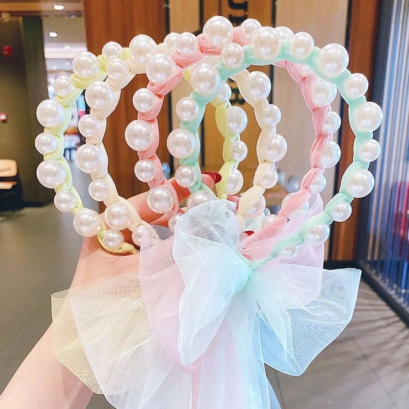 pearl fairyband bando mutiara pita kepang anak &amp; dewasa