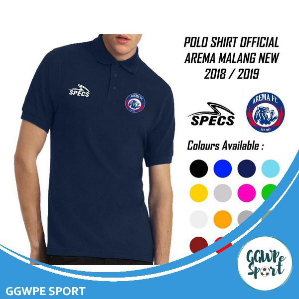 Kaos Polo Shirt Pria Arema Malang Baju Bola Kerah Kualitas Terbaik