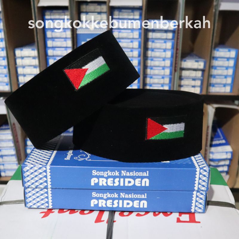 songkok peci bendera palestine palestina presiden