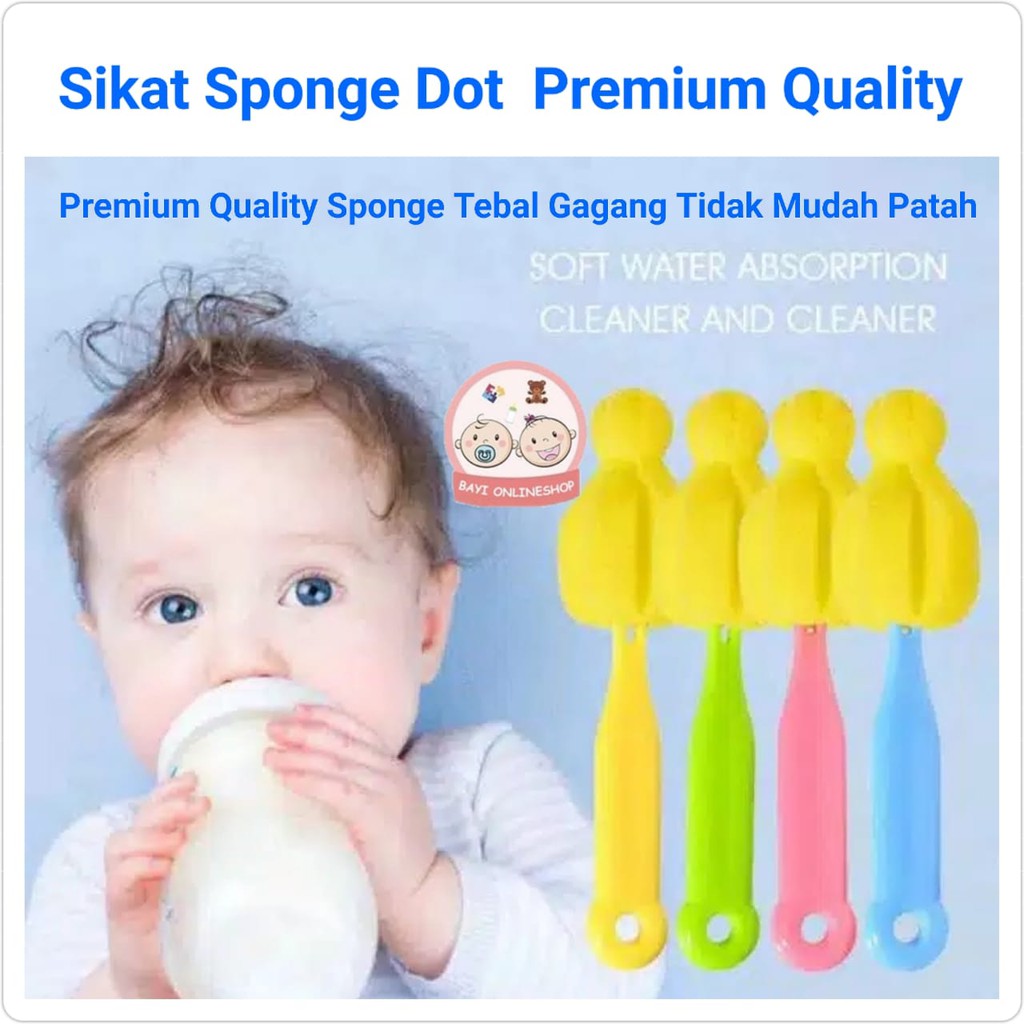 (BC) Sikat Pembersih Empeng Dot Bayi Dan Botol Susu/Sponge Cuci Empeng Dot Dan Botol Susu