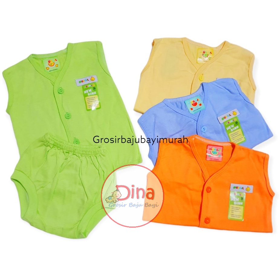 setelan baju bayi MUNGIL polos  bayi baru lahir